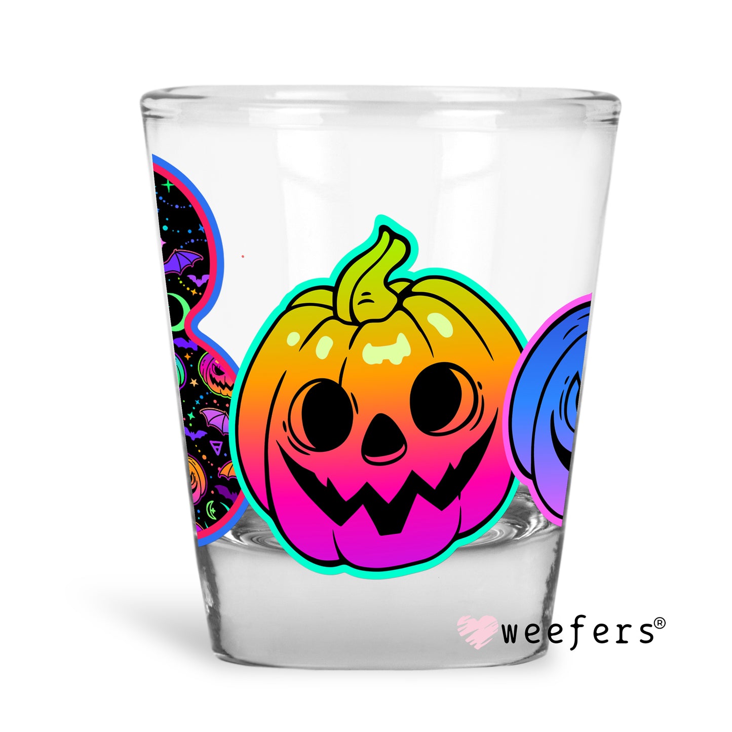 Boo Halloween Shot Glass Short UV DTF or Sublimation Wrap - Decal - Weefers