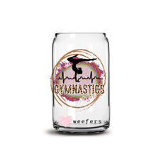 Load image into Gallery viewer, Gymnastics 16oz Libbey Glass Can UV-DTF or Sublimation Wrap - Decal
