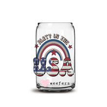 Load image into Gallery viewer, 4th of July Party in the USA 16oz Libbey Glass Can UV-DTF or Sublimation Wrap - Decal
