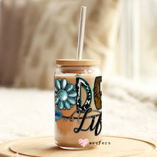 Load image into Gallery viewer, Rodeo Life 16oz Libbey Glass Can UV-DTF or Sublimation Wrap - Decal
