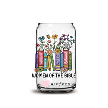 Load image into Gallery viewer, Women of the Bible 16oz Libbey Glass Can UV-DTF or Sublimation Wrap - Decal
