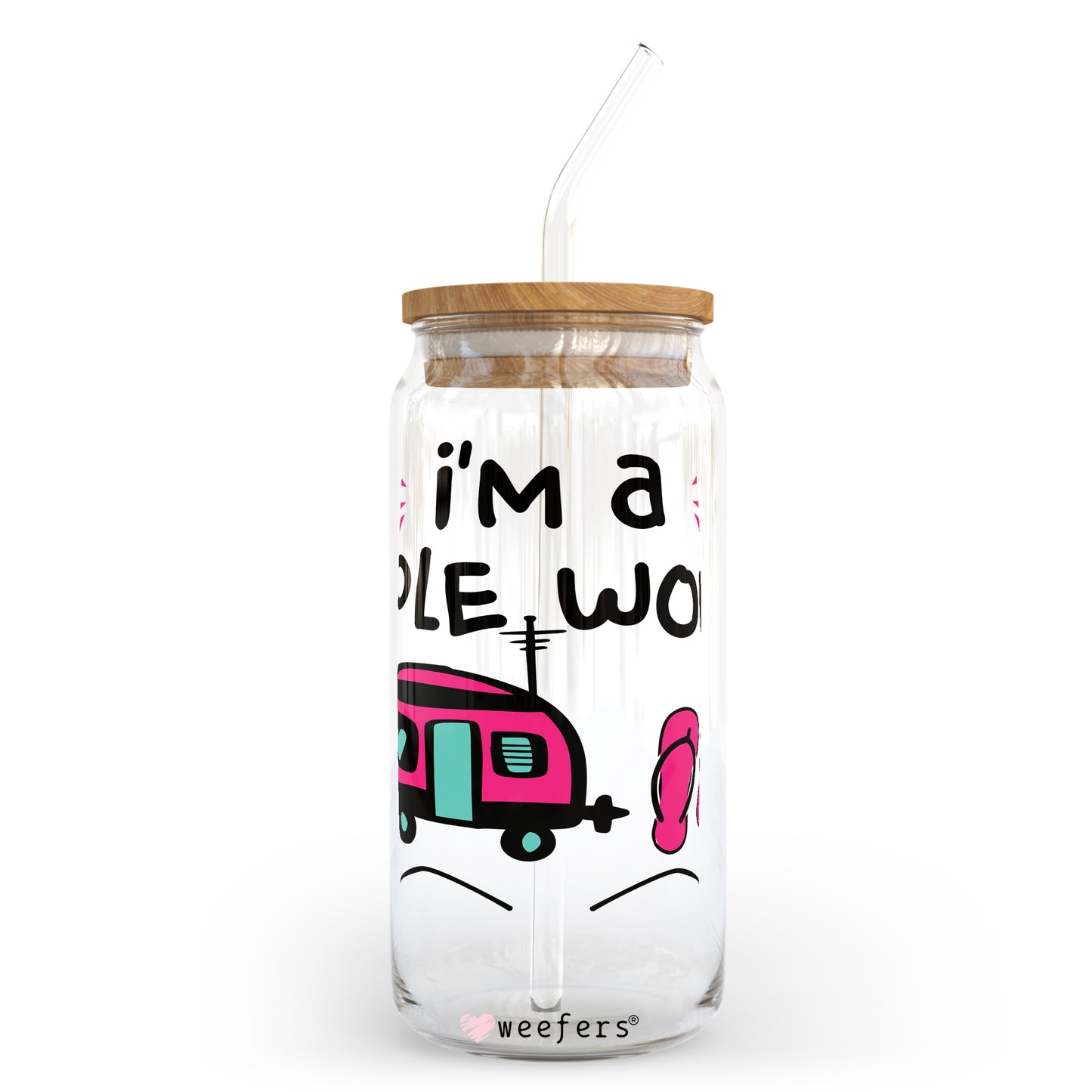 I'm a Simple Woman 20oz Libbey Glass Can, 34oz Hip Sip, 40oz Tumbler UV DTF or Sublimation Decal Transfer - Weefers