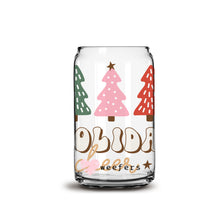 Load image into Gallery viewer, Holiday Cheer 16oz Libbey Glass Can UV-DTF or Sublimation Wrap - Decal

