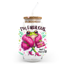 Load image into Gallery viewer, a jar with a straw in it with a picture of a frog on it
