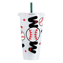 Load image into Gallery viewer, Baseball Mom Bats 24oz UV-DTF Cold Cup Wrap - Ready to apply Wrap - NO HOLE
