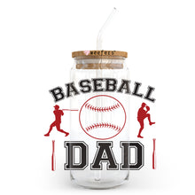 Load image into Gallery viewer, Baseball Dad 20oz Libbey Glass Can, 34oz Hip Sip, 40oz Tumbler UVDTF or Sublimation Decal Transfer

