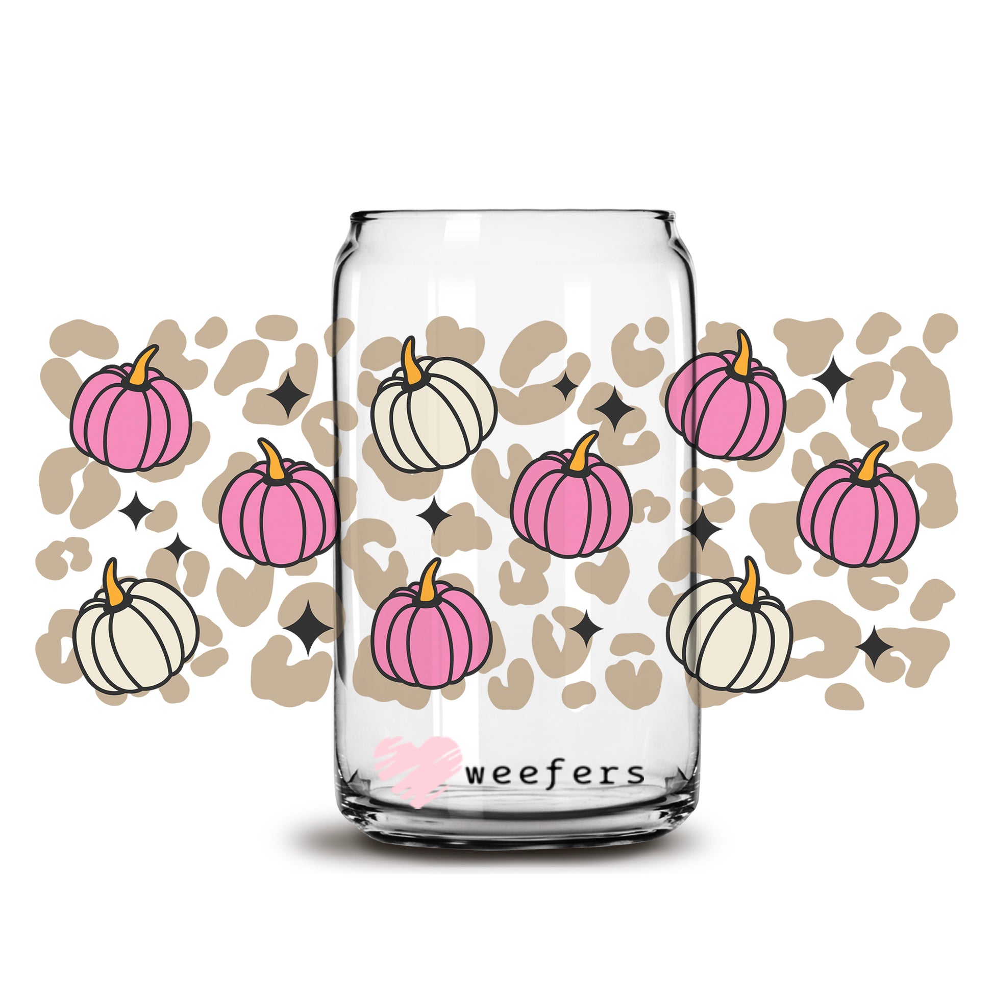 Pumpkin dreams 16oz Libbey Glass Can UV DTF or Sublimation Wrap - Decal - Weefers