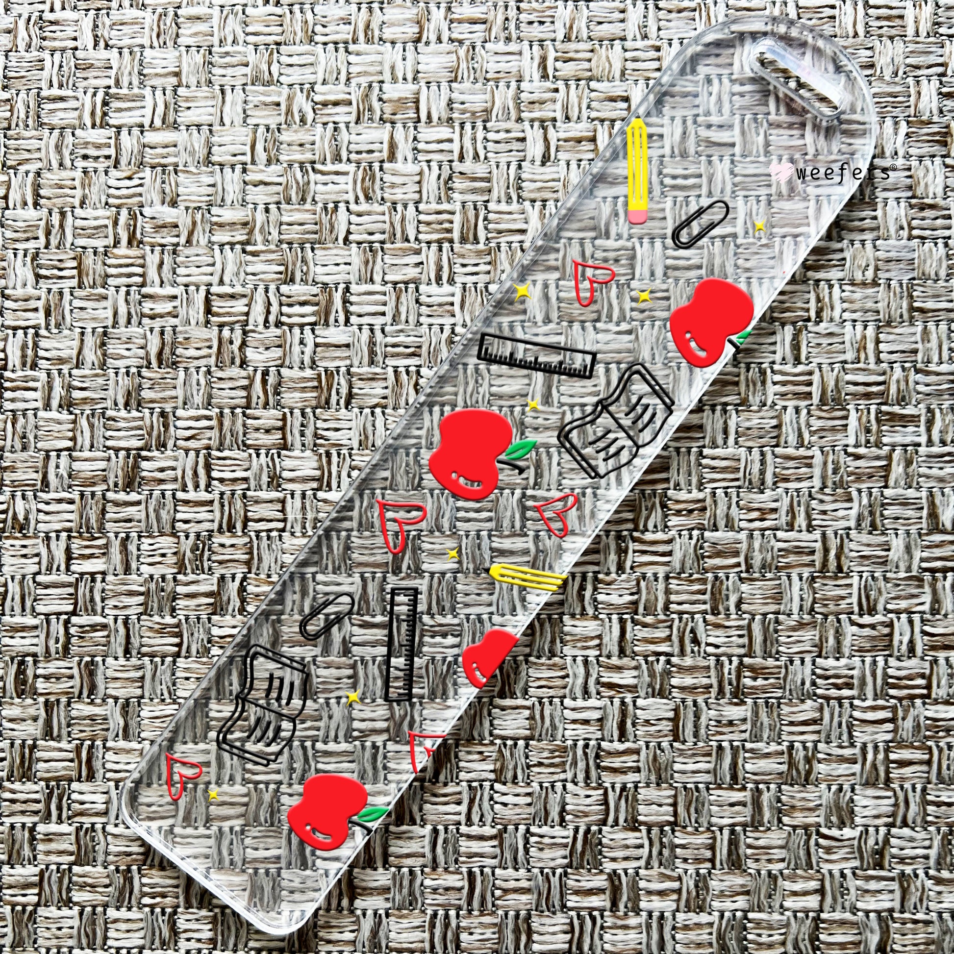 Teacher Apple a Day Bookmark UV DTF Decal - Weefers