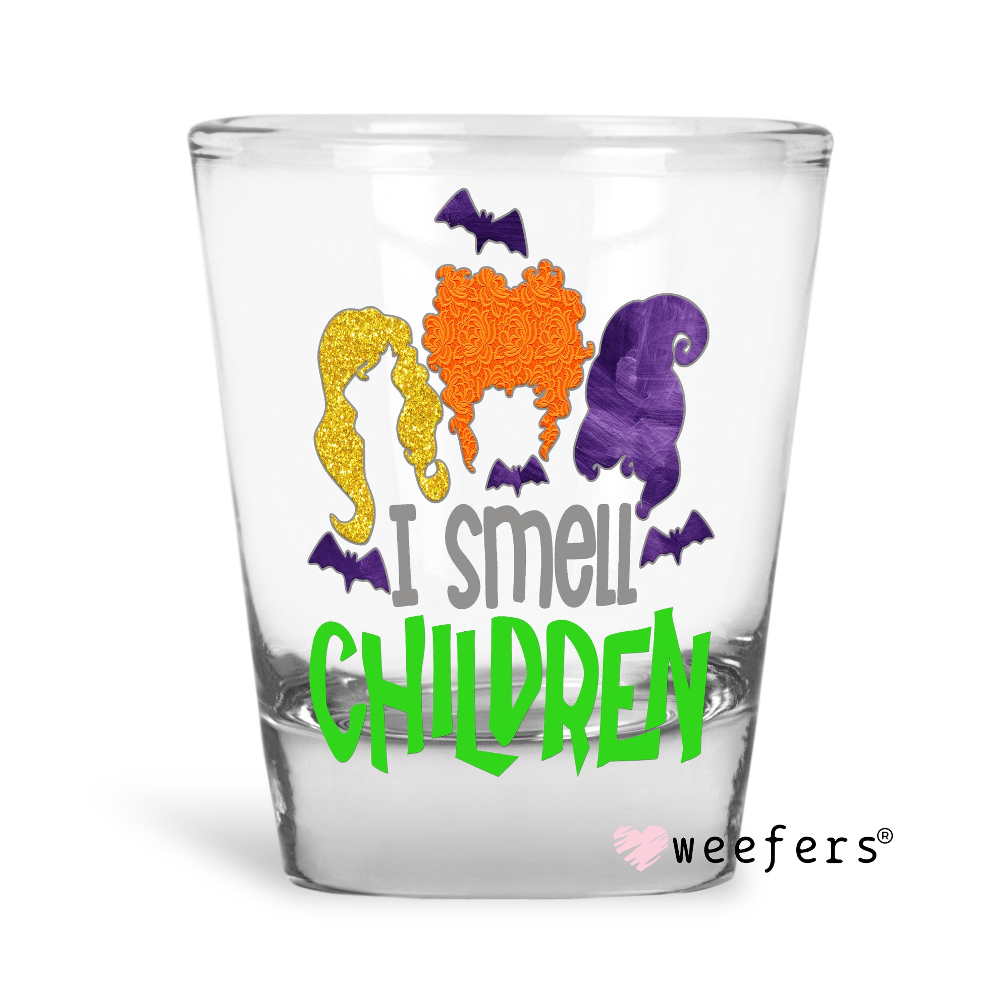 Sisters Halloween Shot Glass Short UV DTF or Sublimation Wrap - Decal - Weefers