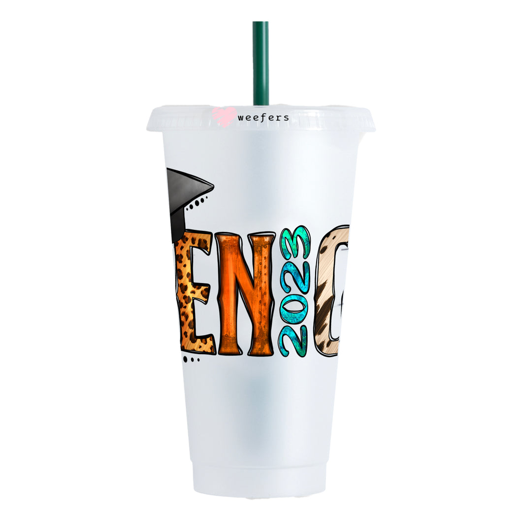 Western Senior 2023 24oz UV-DTF Cold Cup Wrap - Ready to apply Decal