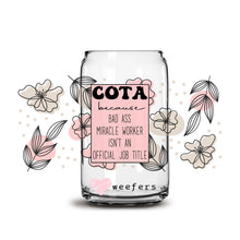 Load image into Gallery viewer, COTA Bad Ass 16oz Libbey Glass Can UV-DTF or Sublimation Wrap - Decal
