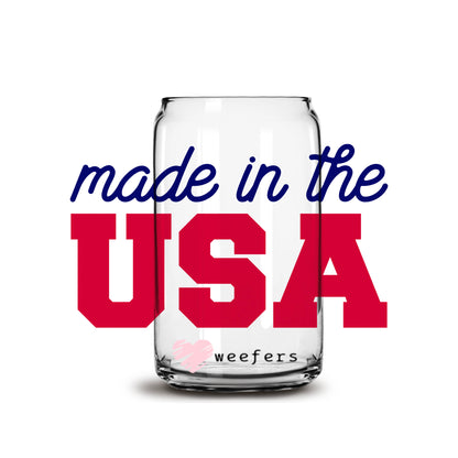 Made in the USA 16oz Libbey Glass Can UV DTF or Sublimation Wrap - Decal - Weefers