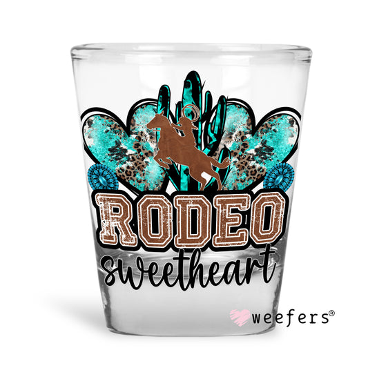 Rodeo Sweetheart Shot Glass Short UV DTF or Sublimation Wrap - Decal - Weefers