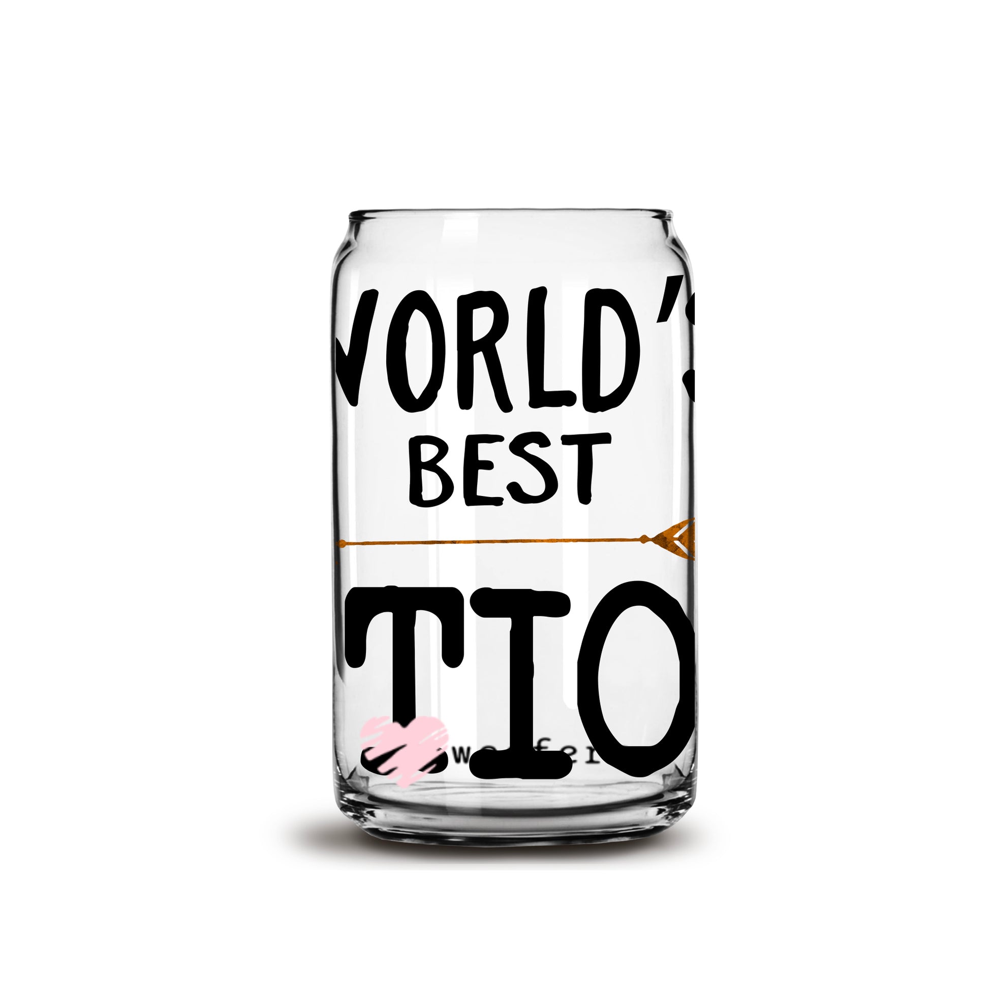 World's Best Tio 16oz Libbey Glass Can UV DTF or Sublimation Wrap - Decal - Weefers