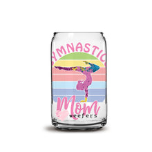 Load image into Gallery viewer, Gymnastics Mom 16oz Libbey Glass Can UV-DTF or Sublimation Wrap - Decal
