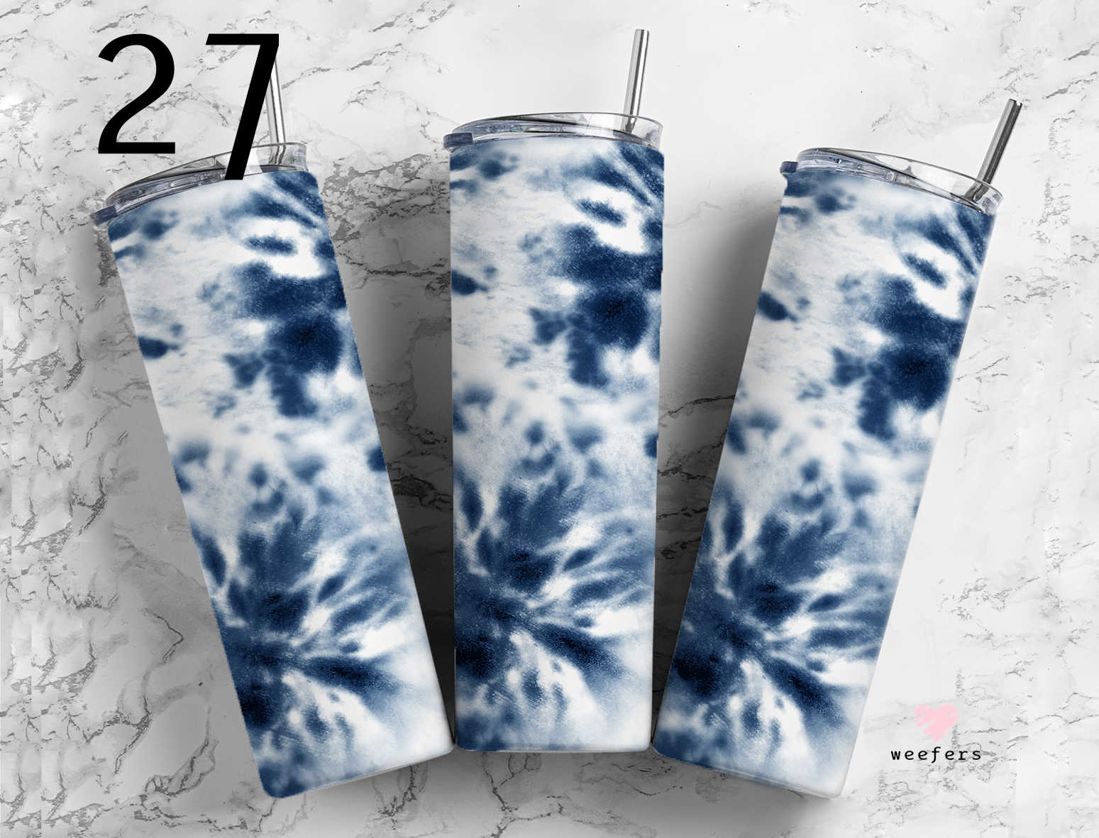 Click to see Designs 1-50 - 20oz Skinny Tumbler Wraps Vol. 1 - Weefers