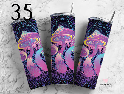 Click to see Designs 1-50 - 20oz Skinny Tumbler Wraps Vol. 1 - Weefers