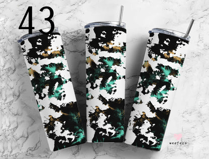 Click to see Designs 1-50 - 20oz Skinny Tumbler Wraps Vol. 1 - Weefers