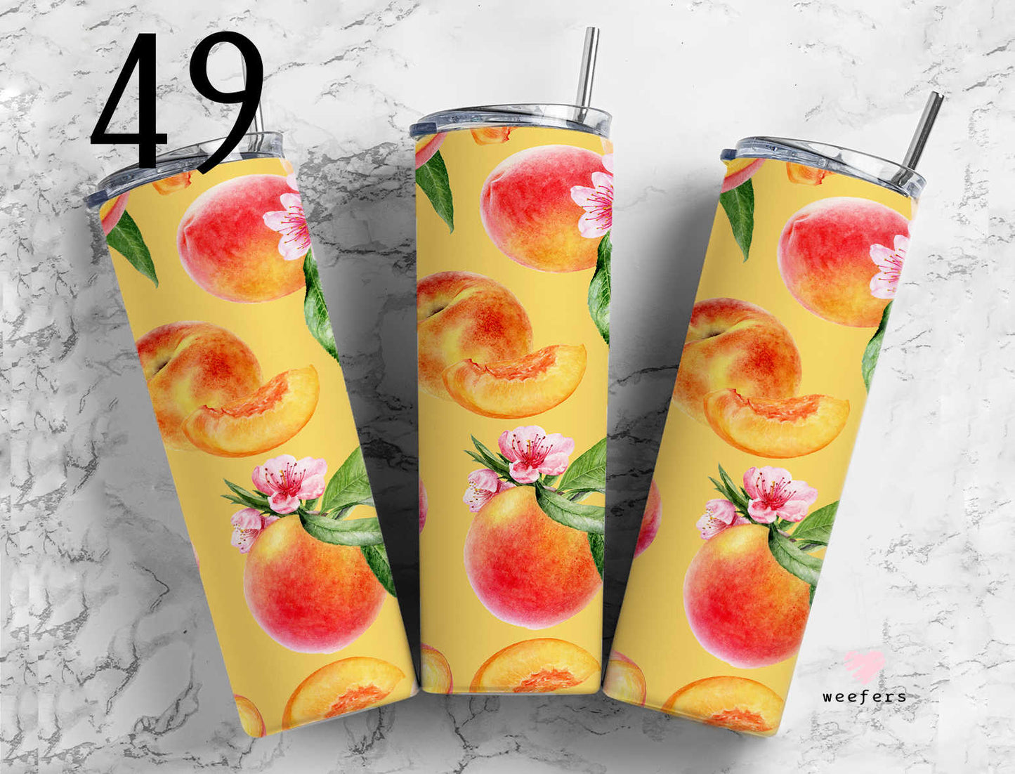 Click to see Designs 1-50 - 20oz Skinny Tumbler Wraps Vol. 1 - Weefers