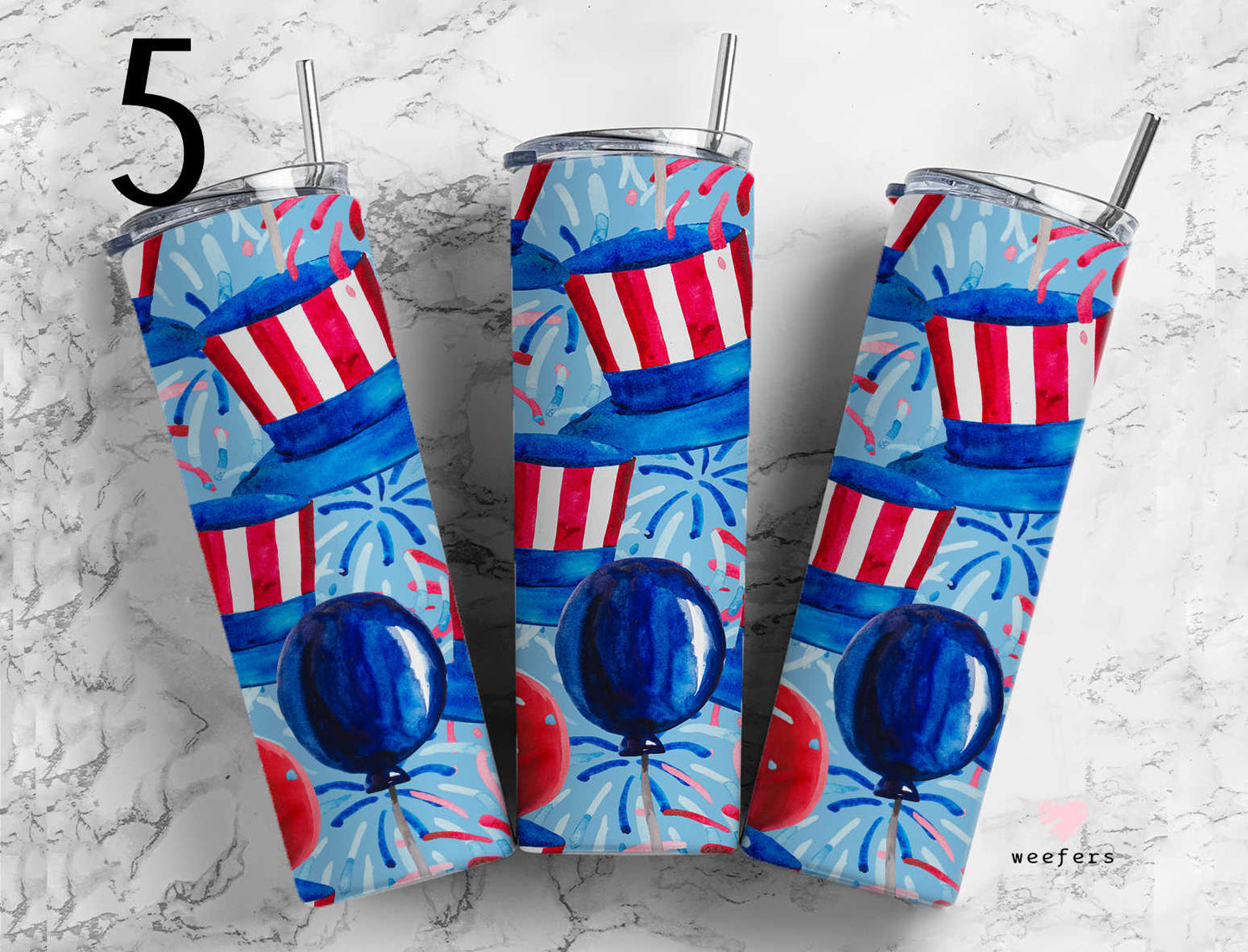 Click to see Designs 1-50 - 20oz Skinny Tumbler Wraps Vol. 1 - Weefers