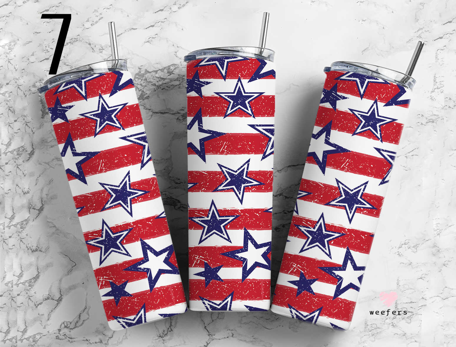 Click to see Designs 1-50 - 20oz Skinny Tumbler Wraps Vol. 1 - Weefers