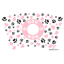 Load image into Gallery viewer, Pink Hearts Dog Mom Cold Cup Wrap
