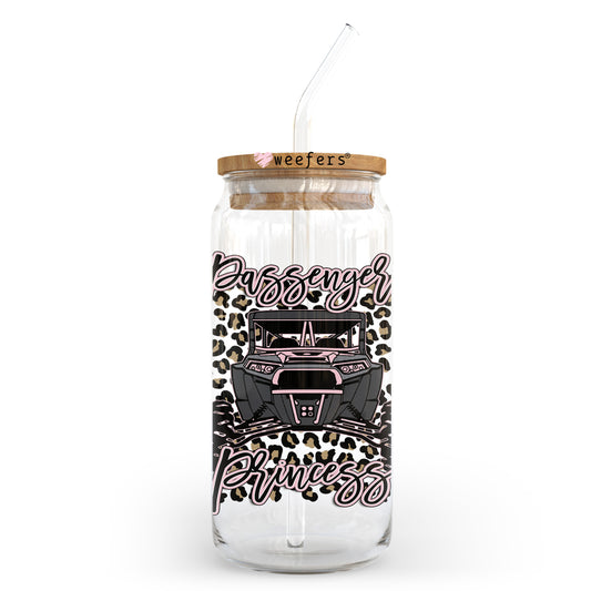 Princess Passenger Off Roading 20oz Libbey Glass Can UV DTF or Sublimation Wrap - Decal Transfer Weefers