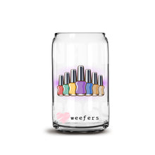 Load image into Gallery viewer, Nail Boss Colorful Polish 16oz Libbey Glass Can UV-DTF or Sublimation Wrap - Decal
