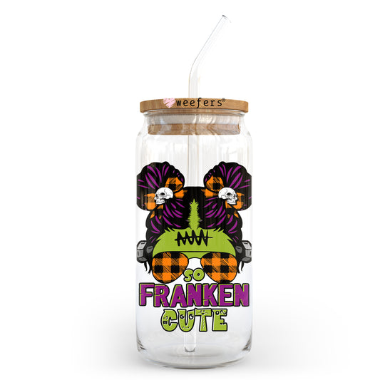 Fraken Cutie Girl Halloween 20oz Libbey Glass Can, 34oz Hip Sip, 40oz Tumbler UV DTF or Sublimation Decal Transfer - Weefers