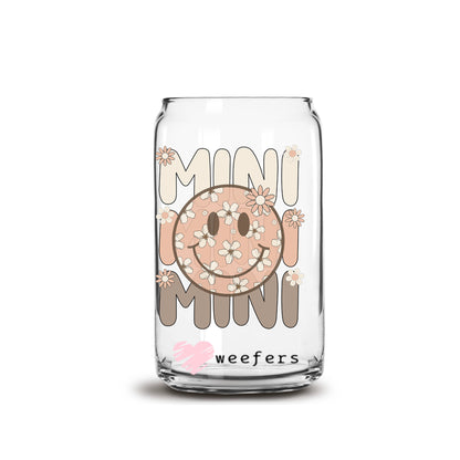 Mini Neutral 16oz Libbey Glass Can UV DTF or Sublimation Cup Wrap - Decal Transfer - Weefers