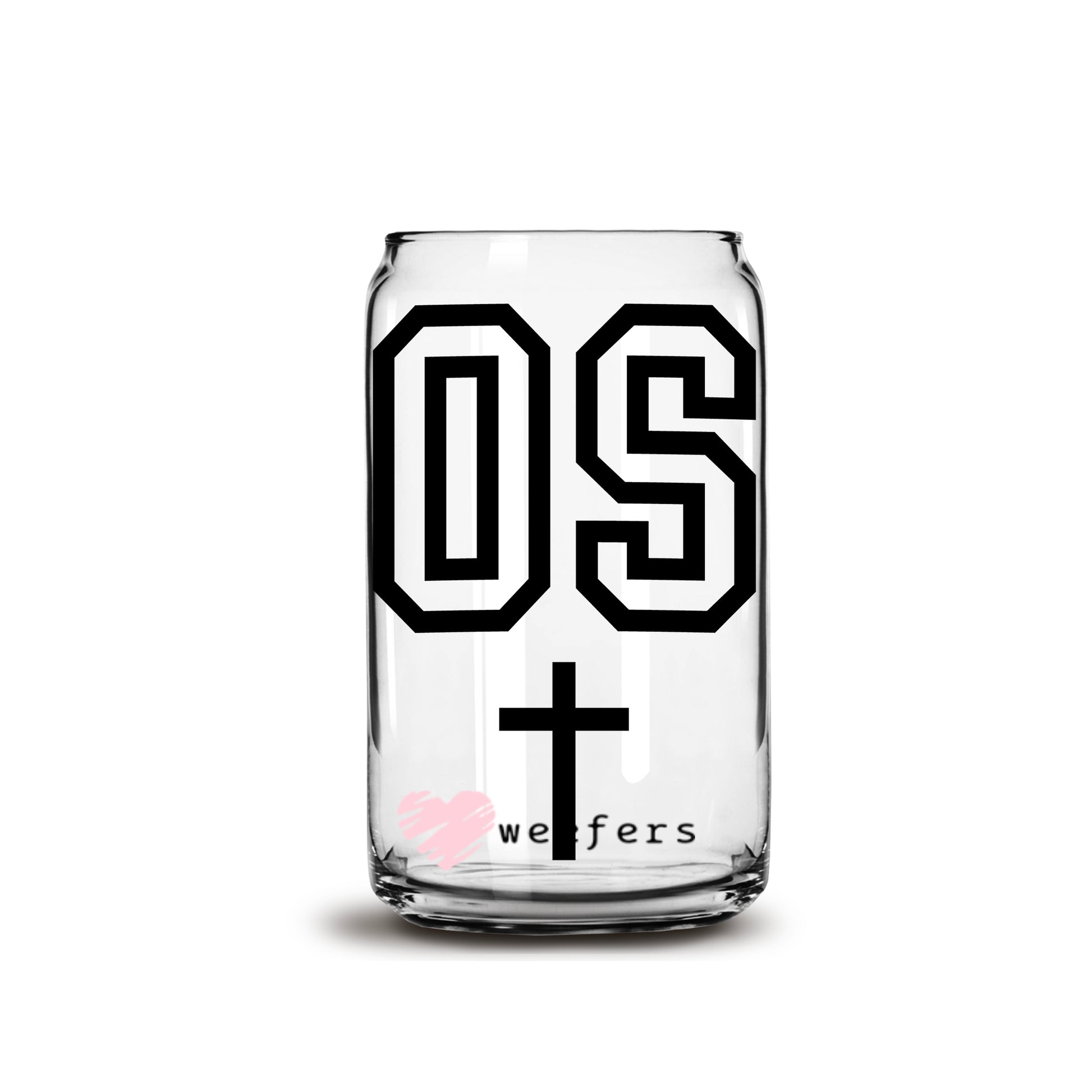 Chosen Christian 16oz Libbey Glass Can UV DTF or Sublimation Wrap - Decal - Weefers