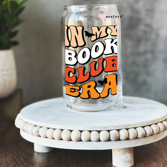 In My Book Club Era 16oz Libbey Glass Can UV DTF or Sublimation Wrap - Decal Weefers