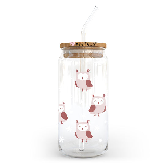 Owls Owls Owls 20oz Libbey Glass Can UV DTF or Sublimation Wrap - Decal Weefers