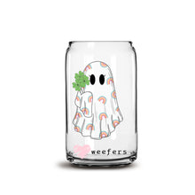 Load image into Gallery viewer, a glass jar with a picture of a ghost
