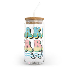 Load image into Gallery viewer, Lake Babe Anchors 20oz Libbey Glass Can, 34oz Hip Sip, 40oz Tumbler UVDTF or Sublimation Decal Transfer
