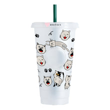 Load image into Gallery viewer, Mischievous Cats HOLE 24oz Cold Cup UV-DTF Wrap - Hole - Ready to apply Wrap
