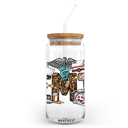 EMT Leopard 20oz Libbey Glass Can, 34oz Hip Sip, 40oz Tumbler UV DTF or Sublimation Decal Transfer - Weefers