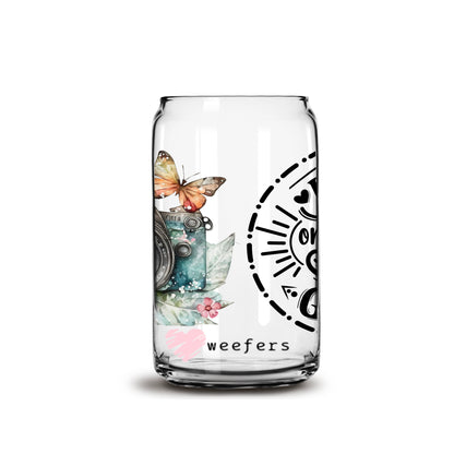 Focus on the Good Photographer 16oz Libbey Glass Can UV DTF or Sublimation Wrap - Decal - Weefers