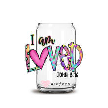 Load image into Gallery viewer, a glass jar with the words i am lived on it
