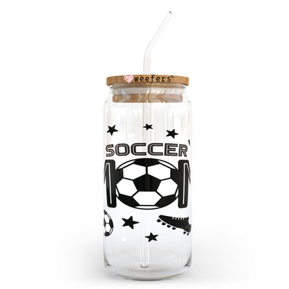 Soccer Mom 20oz Libbey Glass Can, 34oz Hip Sip, 40oz Tumbler UV DTF or Sublimation Decal Transfer - Weefers