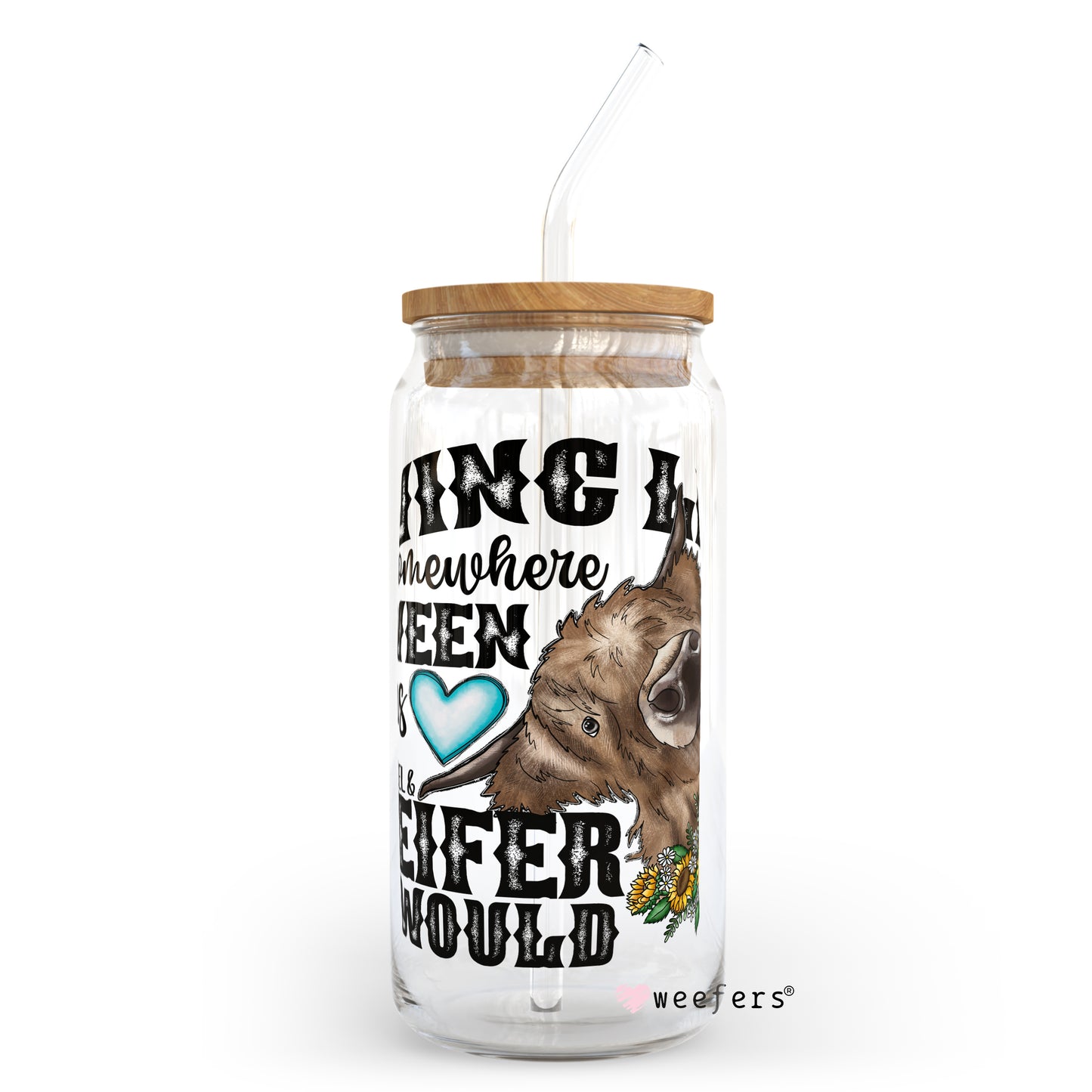 Funny Living Life 20oz Libbey Glass Can, 34oz Hip Sip, 40oz Tumbler UV DTF or Sublimation Decal Transfer - Weefers