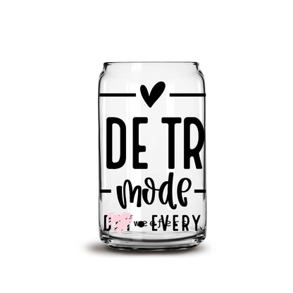 Bride Tribe Mode Black 16oz Libbey Glass Can UV DTF or Sublimation Wrap - Decal - Weefers