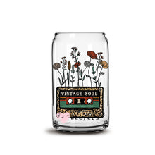 Load image into Gallery viewer, Vintage Soul Cassette 16oz Libbey Glass Can UV-DTF or Sublimation Wrap - Decal
