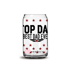 Load image into Gallery viewer, Father&#39;s Day Best Dad Ever Libbey Glass Can UV-DTF or Sublimation Wrap - Decal
