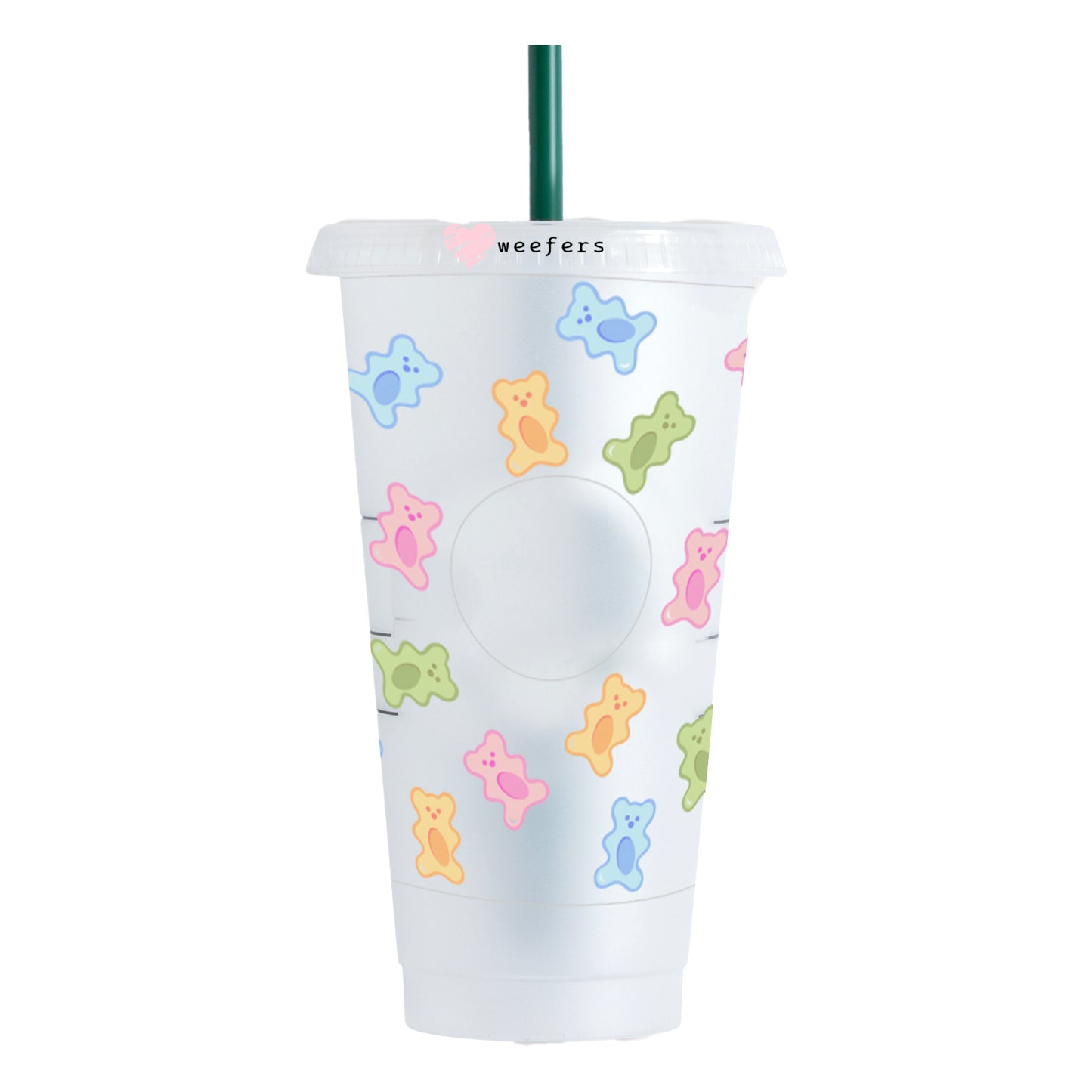 Gummy Bears Cold Cup Wrap - HOLE - Ready to apply Wrap - Weefers