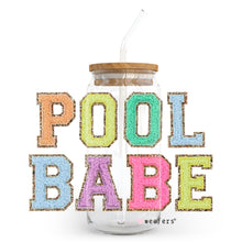 Load image into Gallery viewer, Pool Babe 20oz Libbey Glass Can UV-DTF or Sublimation Wrap - Decal
