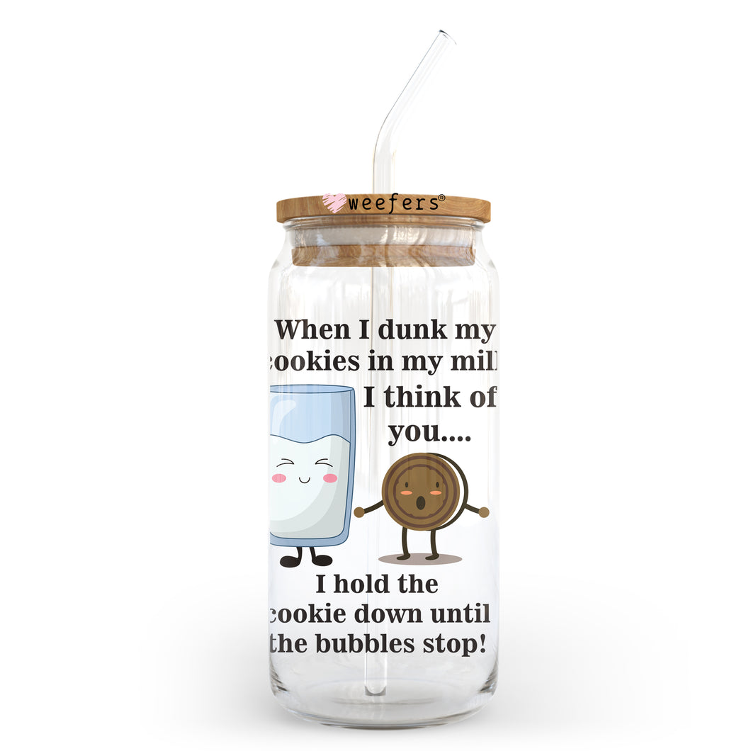 When I dunk my cookies in my Milk 20oz Libbey Glass Can, 34oz Hip Sip, 40oz Tumbler UVDTF or Sublimation Decal Transfer
