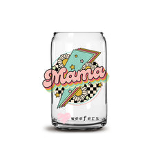 Load image into Gallery viewer, Mama Lightening Bolt 16oz Libbey Glass Can UV-DTF or Sublimation Wrap - Decal
