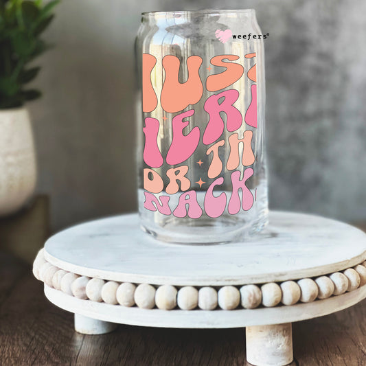 Just Here for the Snacks 16oz Libbey Glass Can UV DTF or Sublimation Cup Wrap - Decal Transfer - Weefers