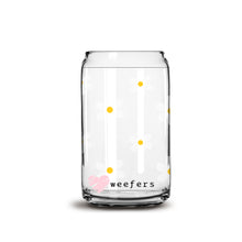 Load image into Gallery viewer, White Sweet Daisies Libbey Glass Can UV-DTF or Sublimation Wrap - Decal
